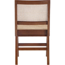  Color_Walnut -- Preston Walnut Solid Wood And Natural Cane Dining Side Chair IMAGE 3