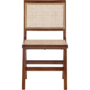  Color_Walnut -- Preston Walnut Solid Wood And Natural Cane Dining Side Chair IMAGE 4
