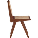  Color_Walnut -- Preston Walnut Solid Wood And Natural Cane Dining Side Chair IMAGE 5