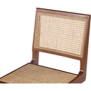  Color_Walnut -- Preston Walnut Solid Wood And Natural Cane Dining Side Chair IMAGE 7