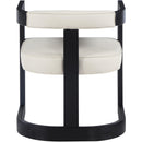  Color_Cream -- Manchester Cream Vegan Leather Upholstered Dining Chair IMAGE 3