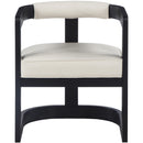  Color_Cream -- Manchester Cream Vegan Leather Upholstered Dining Chair IMAGE 4