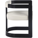  Color_Cream -- Manchester Cream Vegan Leather Upholstered Dining Chair IMAGE 5