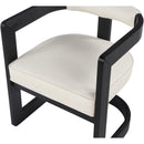  Color_Cream -- Manchester Cream Vegan Leather Upholstered Dining Chair IMAGE 6