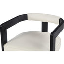  Color_Cream -- Manchester Cream Vegan Leather Upholstered Dining Chair IMAGE 7