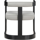  Color_Grey -- Manchester Grey Vegan Leather Upholstered Dining Chair IMAGE 3