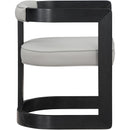  Color_Grey -- Manchester Grey Vegan Leather Upholstered Dining Chair IMAGE 5