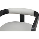  Color_Grey -- Manchester Grey Vegan Leather Upholstered Dining Chair IMAGE 7