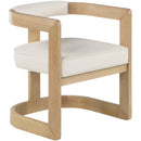  Color_Cream -- Manchester Cream Vegan Leather Upholstered Dining Chair IMAGE 1