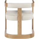  Color_Cream -- Manchester Cream Vegan Leather Upholstered Dining Chair IMAGE 3