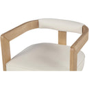  Color_Cream -- Manchester Cream Vegan Leather Upholstered Dining Chair IMAGE 7