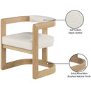  Color_Cream -- Manchester Cream Vegan Leather Upholstered Dining Chair IMAGE 9