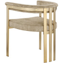  Color_Beige -- Marcello Beige Velvet Upholstered Dining Chair IMAGE 3