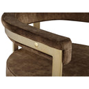 Color_Brown -- Marcello Brown Velvet Upholstered Dining Chair IMAGE 5