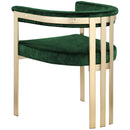  Color_Green -- Marcello Green Velvet Upholstered Dining Chair IMAGE 3