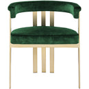  Color_Green -- Marcello Green Velvet Upholstered Dining Chair IMAGE 4