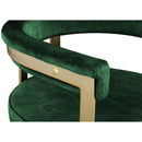  Color_Green -- Marcello Green Velvet Upholstered Dining Chair IMAGE 5