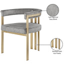  Color_Grey -- Marcello Grey Velvet Upholstered Dining Chair IMAGE 8