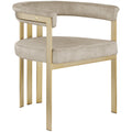  Color_Stone -- Marcello Stone Velvet Upholstered Dining Chair IMAGE 1