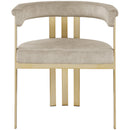  Color_Stone -- Marcello Stone Velvet Upholstered Dining Chair IMAGE 4