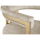  Color_Stone -- Marcello Stone Velvet Upholstered Dining Chair IMAGE 5