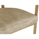  Color_Beige -- Marcello Beige Velvet Upholstered Counter Stool IMAGE 6