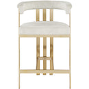  Color_Stone -- Marcello Stone Velvet Upholstered Counter Stool IMAGE 3