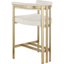  Color_Stone -- Marcello Stone Velvet Upholstered Counter Stool IMAGE 5