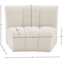  Manufacturer Color_Cream -- Meridian Infinity Stationary Fabric Chair IMAGE 7