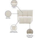  Manufacturer Color_Cream -- Meridian Infinity Stationary Fabric Chair IMAGE 8