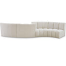  Manufacturer Color_Cream -- Meridian Infinity Fabric 4 pc Sectional IMAGE 1