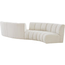  Manufacturer Color_Cream -- Meridian Infinity Fabric 4 pc Sectional IMAGE 3