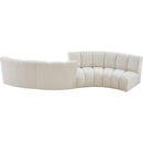  Manufacturer Color_Cream -- Meridian Infinity Fabric 4 pc Sectional IMAGE 4