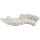 Manufacturer Color_Cream -- Meridian Infinity Fabric 4 pc Sectional IMAGE 5