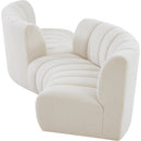  Manufacturer Color_Cream -- Meridian Infinity Fabric 4 pc Sectional IMAGE 7