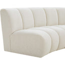  Manufacturer Color_Cream -- Meridian Infinity Fabric 6 pc Sectional IMAGE 11