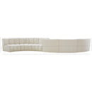  Manufacturer Color_Cream -- Meridian Infinity Fabric 6 pc Sectional IMAGE 12