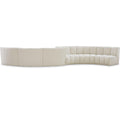 Meridian Infinity Cream Boucle Fabric 6 pc Modular Sectional IMAGE 1