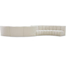 Meridian Infinity Cream Boucle Fabric 6 pc Modular Sectional IMAGE 1