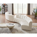  Manufacturer Color_Cream -- Meridian Infinity Fabric 6 pc Sectional IMAGE 2