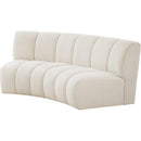  Manufacturer Color_Cream -- Meridian Infinity Fabric 2 pc Sectional IMAGE 3