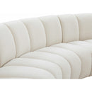  Manufacturer Color_Cream -- Meridian Infinity Fabric 2 pc Sectional IMAGE 5