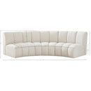  Manufacturer Color_Cream -- Meridian Infinity Fabric 3 pc Sectional IMAGE 11