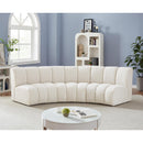  Manufacturer Color_Cream -- Meridian Infinity Fabric 3 pc Sectional IMAGE 2