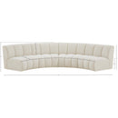  Manufacturer Color_Cream -- Meridian Infinity Fabric 4 pc Sectional IMAGE 11