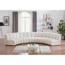  Manufacturer Color_Cream -- Meridian Infinity Fabric 5 pc Sectional IMAGE 2