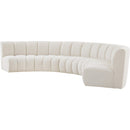  Manufacturer Color_Cream -- Meridian Infinity Fabric 5 pc Sectional IMAGE 3