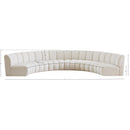  Manufacturer Color_Cream -- Meridian Infinity Fabric 6 pc Sectional IMAGE 11