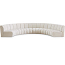  Manufacturer Color_Cream -- Meridian Infinity Fabric 6 pc Sectional IMAGE 1
