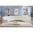  Manufacturer Color_Cream -- Meridian Infinity Fabric 6 pc Sectional IMAGE 2